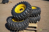 (4) New Camso 12-16.5 Skid Steer Tires w/ Wheels