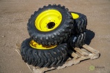 (4) New Camso 10-16.5 Skid Steer Tires w/ Wheels