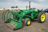 John Deere 3010 Tractor/Loader w/ Hay Grapple, Diesel, PTO, 3-Pt, Rear Auxiliary Hydraulics, Model