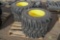 (4) New Turbo 12-16.5 Skid Steer Tires w/ Wheels