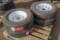 (4) New ST205/75R15 Radial Trailer Tires w/ Wheels