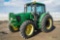 2001 John Deere 6420 4WD Agricultural Tractor, Enclosed Cab w/ Heat & A/C, PTO, 3-Pt, Rear & Side