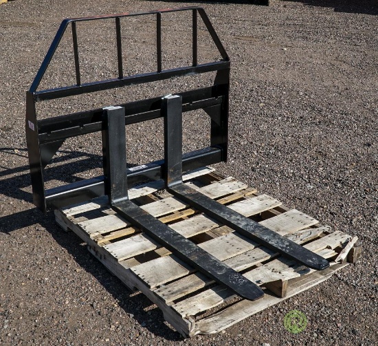 New 42in Pallet Fork Attachment To Fit Skid Steer Loader, 3500 LB Capacity