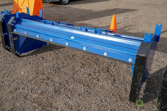 New 8' Snow Pusher Attachment To Fit Skid Steer Loader