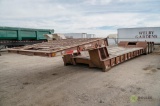 1999 TRAIL KING TK110FG Tri-Axle Lowboy Trailer, 55-Ton Capacity, Fold-Down Hydraulic Gooseneck, Air