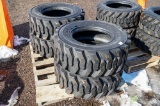 (4) New Maxam 12-16.5 Skid Steer Tires, 12-Ply