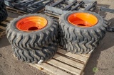 (4) New Camso 10-16.5 Skid Steer Tires w/ Wheels