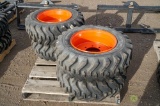 (4) New Camso 10-16.5 Skid Steer Tires w/ Wheels