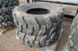 (2) New 19.5L-24 Backhoe Tires