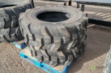 (2) New 17.5L-24 Backhoe Tires