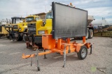 2014 K&K Towable Message Board, Solar Powered w/ Batteries, Ball Hitch (VIN:1K9BM1512ET244608