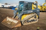 2012 John Deere 323DT Crawler Skid Steer Loader, Enclosed Cab w/ Heat & A/C, Auxiliary Hydraulics,