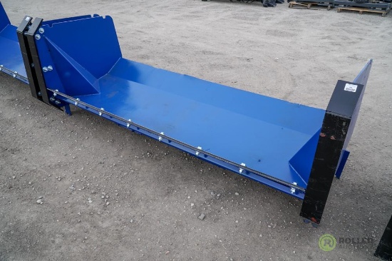 New 8' Snow Pusher Attachment To Fit Skid Steer Loader