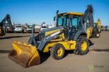 2010 JOHN DEERE 410J 4WD Loader/Backhoe, Extendahoe, Auxiliary Hydraulics, EROPS, Heat & A/C, No Hoe