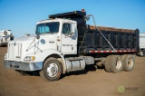 1999 INTERNATIONAL 9100 T/A Dump Truck, Cummins Diesel, 9-Speed Transmission, Spring Suspension, 16'