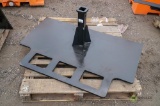 New Trailer Mover Attachment w/ 2in Receiver Hitch To Fit Skid Steer Loader