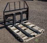 New Kival 42in Pallet Fork Attachment To Fit Skid Steer Loader, 3500 LB Capacity