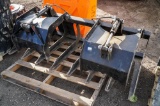 New 72in Dual Cylinder Grapple Bucket To Fit Skid Steer Loader