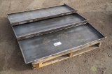 (3) New Closed Weld Quick Attach Plates To Fit Skid Steer Loader
