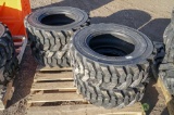 (4) New Turbo 10-16.5 Skid Steer Tires