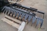 New Root Rake Attachment To Fit Skid Steer Loader