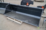 New 90in Snow/Mulch Bucket To Fit Skid Steer Loader