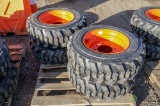 (4) New Loadmax 10-16.5 Skid Steer Tires w/ Wheels