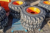 (4) New Loadmax 12-16.5 Skid Steer Tires w/ Wheels