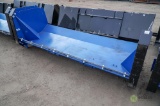 New 8' Snow Pusher Attachment To Fit Skid Steer Loader