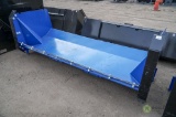 New 8' Snow Pusher Attachment To Fit Skid Steer Loader