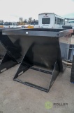 New 2-Cubic Yard Heavy Duty Trash Hopper To Fit Skid Steer Loader