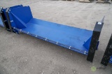 New 8' Snow Pusher Attachment To Fit Skid Steer Loader