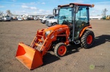 2013 KUBOTA B3350 4WD Tractor/Loader, PTO, 3-Pt, Enclosed Cab w/ Heat & A/C, Model LA534 Loader