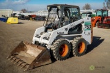 BOBCAT 753 Skid Steer Loader, Auxiliary Hydraulics, 10-16.5 Tires, 60in Bucket w/ Tooth Bar, Hour