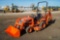 KUBOTA BX22 4WD Tractor/Loader, w/ Model BT600 Backhoe Attachment, 3-Pt, PTO, Undermount Mower Deck