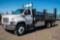 2009 GMC 7500 S/A Flatbed Truck, V8 Propane Engine, Allison Automatic, Spring Suspension, 20' Bed,