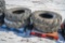 (4) Used 13.00-24TG Grader/Telehandler Tires