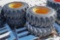 (4) New Loadmaxx 12-16.5 Skid Steer Tires w/ Rims