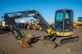 2007 JOHN DEERE 50D Mini Excavator, Enclosed Cab, 15in Rubber Tracks, 79in Backfill Blade, Auxiliary