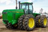 JOHN DEERE 8770 4WD Agricultural Tractor, Dual Front & Rear Wheels, A/C & Heat, 300 HP, 520/85R42