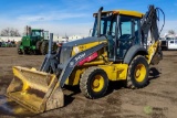 2013 JOHN DEERE 310SK 4WD Loader/Backhoe, Extendahoe, Auxiliary Hydraulics, EROPS, A/C & Heat, 24in