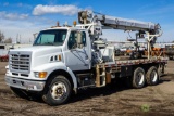 2004 STERLING T/A Digger Derrick Truck, Caterpillar C-12 Diesel, 10-Speed, Hendrickson Rubber Pad