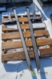 Pair of Clamp-On Pallet Forks for Tractor/Skid Steer