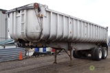 1983 FRUEHAUF T/A Aluminum End Dump Trailer, Frame Type, 27' Length, Spring Suspension, 11R24.5