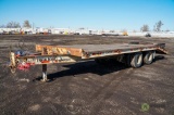 1993 TRAIL KING TK40-2400 T/A Equipment Trailer, Duals, 19' Deck, 5' Dovetail, 102in Wide, Fold Down