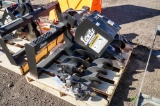 New Lowe 750 Hydraulic Posthole Digging Attachment w/ 9in & 12in Augers To Fit Skid Steer Loader