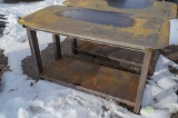 New Heavy Duty 30in x 57in Welding Shop Table w/ Shelf