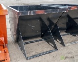 New 2-Cubic Yard Heavy Duty Trash Hopper To Fit Skid Steer Loader
