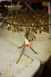 Mid-Century Modern Glass Top Table, Made in Italy