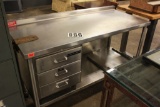 Stainless Steel Table w/3 Drawers